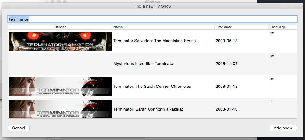 Watchlist osx prototype