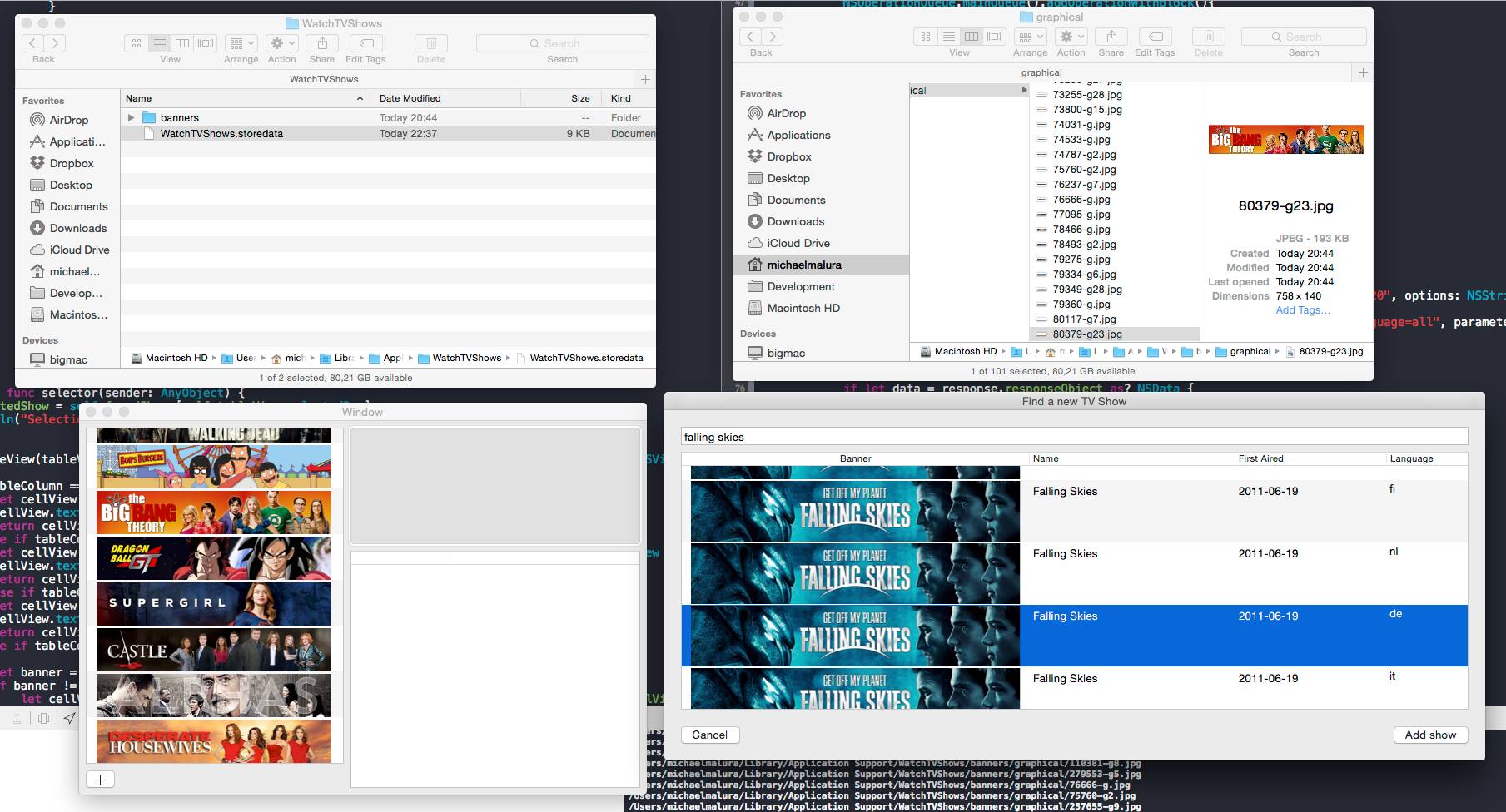 Watchlist osx prototype