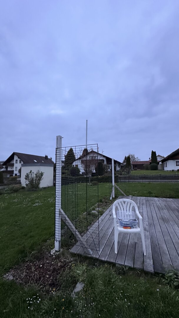 ADS-B Antenne temporär draußen montiert