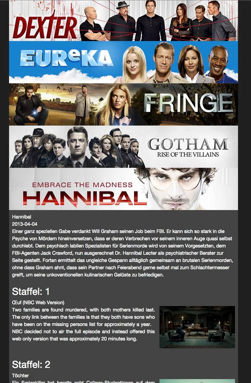 Watchlist HTML Prototyp restyled
