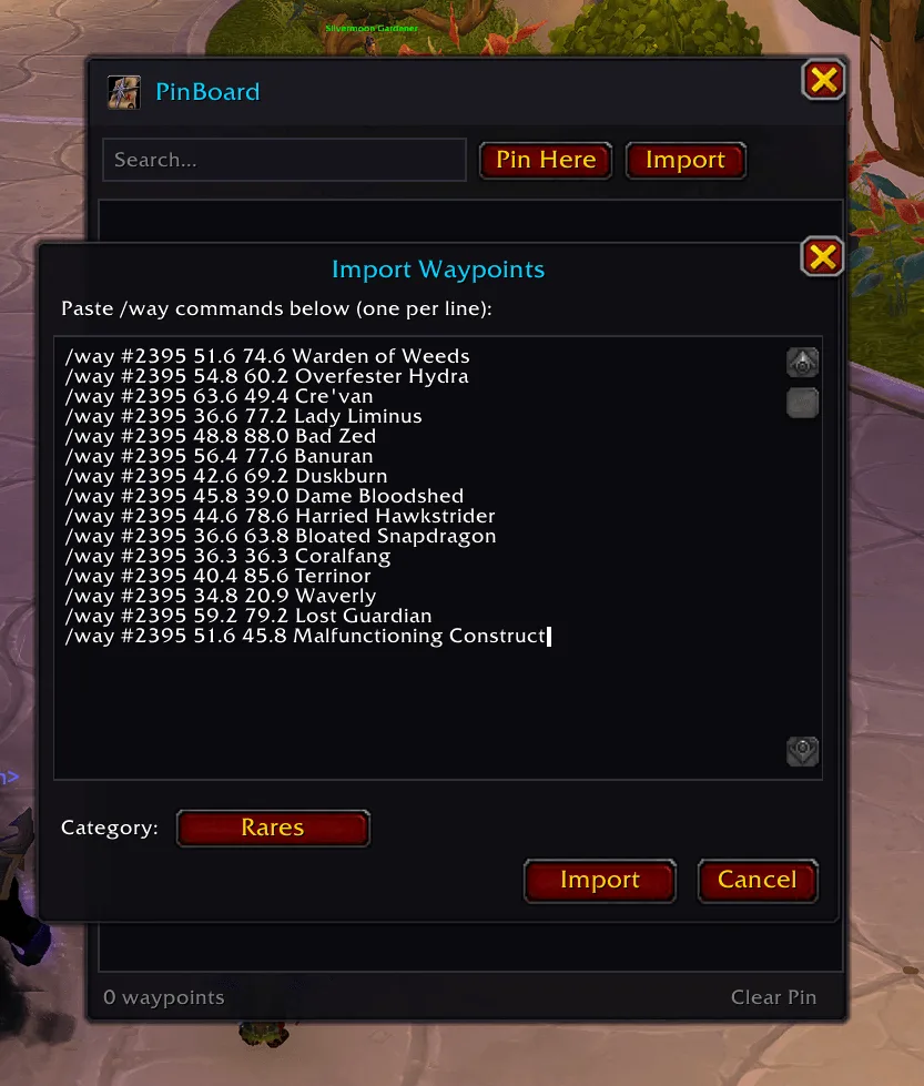 PinBoard Import
