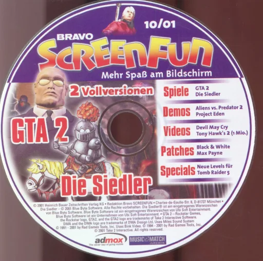 Bravo Screenfun 10/01