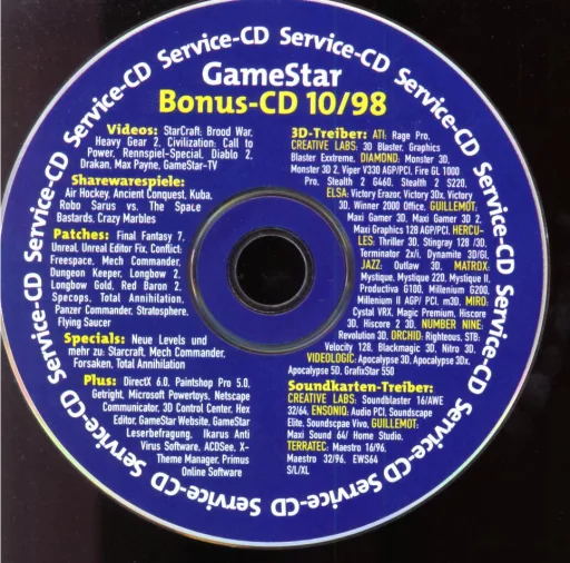 GameStar 10/98 Bonus Bonus