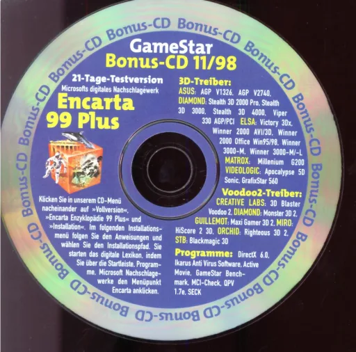 GameStar 11/98 Bonus Bonus