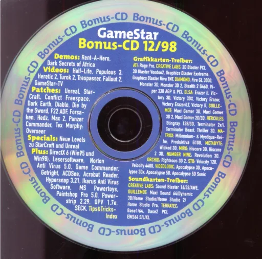 GameStar 12/98 Bonus Bonus