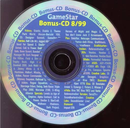 GameStar 08/99 Bonus Bonus