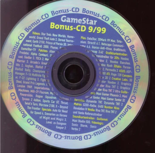 GameStar 09/99 Bonus Bonus