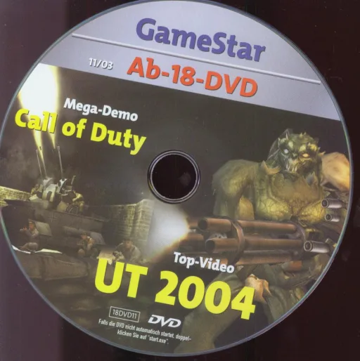 GameStar 11/03 Ab 18 DVD Ab 18