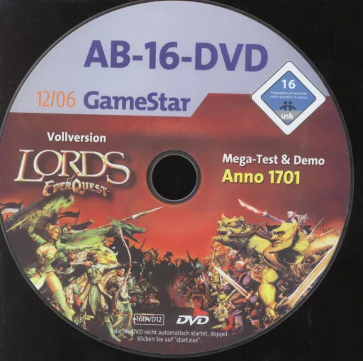 GameStar 12/06 Ab 16 DVD Ab 16