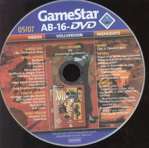 GameStar 05/07 Ab 16 DVD Ab 16