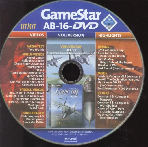 GameStar 07/07 Ab 16 DVD Ab 16