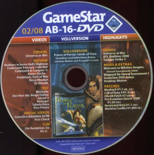 GameStar 02/08 Ab 16 DVD Ab 16