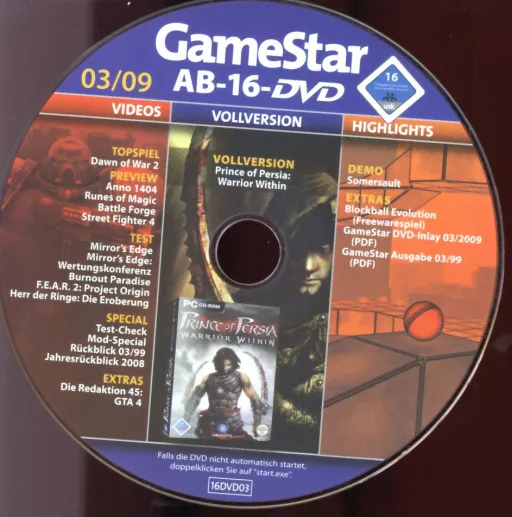 GameStar 03/09 Ab 16 DVD Ab 16