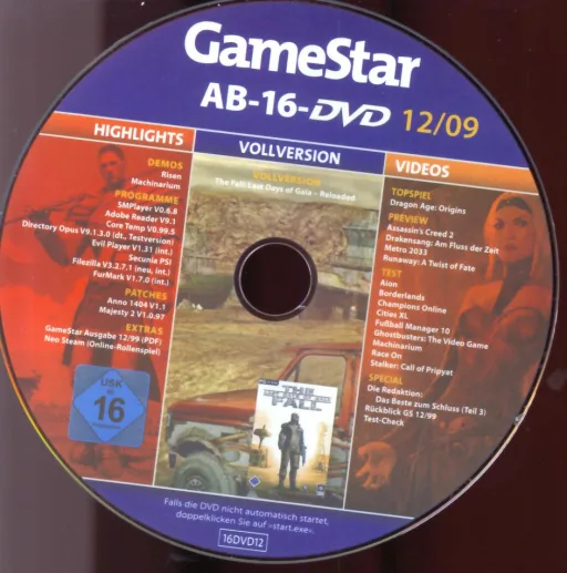 GameStar 12/09 Ab 16 DVD Ab 16