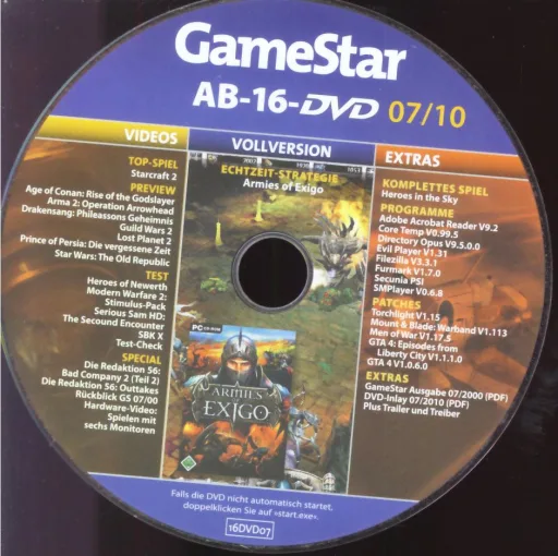 GameStar 07/10 Ab 16 DVD Ab 16