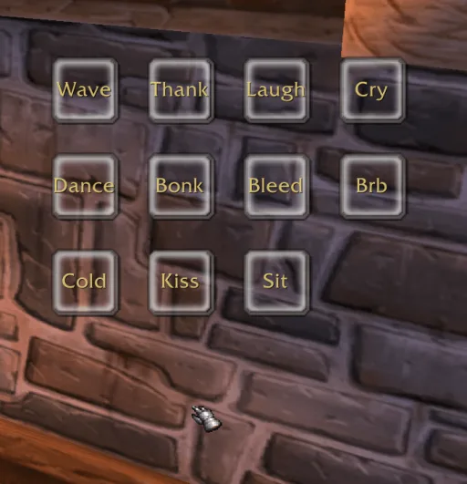 EmoteRadialMenu Radial-Ansicht